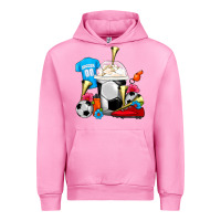 Fuchsia Pink Soccer Frappe Coffee Urban Hoodie - FaDigitalArtStudio
