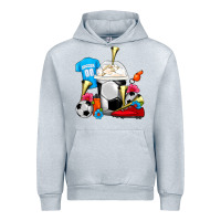 Heather Grey Soccer Frappe Coffee Urban Hoodie - FaDigitalArtStudio
