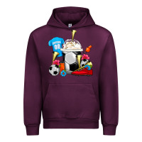 Mauve Wine Soccer Frappe Coffee Urban Hoodie - FaDigitalArtStudio