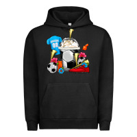Pigment Black Soccer Frappe Coffee Urban Hoodie - FaDigitalArtStudio