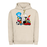 Pigment French Oak Soccer Frappe Coffee Urban Hoodie - FaDigitalArtStudio