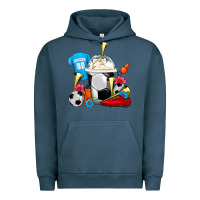 Pigment Midnight Navy Soccer Frappe Coffee Urban Hoodie - FaDigitalArtStudio