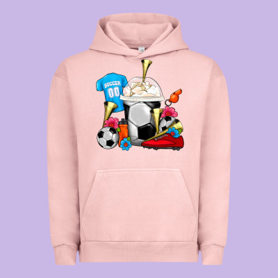 Soccer Frappe Coffee Urban Hoodie Designed By Fadigitalartstudio