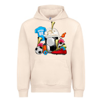 Sandshell Soccer Frappe Coffee Urban Hoodie - FaDigitalArtStudio