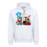 White Soccer Frappe Coffee Urban Hoodie - FaDigitalArtStudio