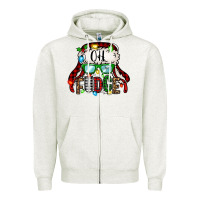 Oatmeal Heather oh fudge christmas story Zipper Hoodie - Jasminsmagicworld