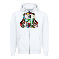 White oh fudge christmas story Zipper Hoodie - Jasminsmagicworld