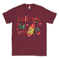 Burgundy will you be my Classic Tee - MaliasSmallBusiness