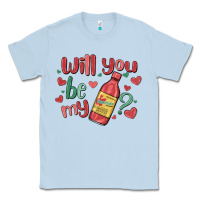 Dusty Blue will you be my Classic Tee - MaliasSmallBusiness