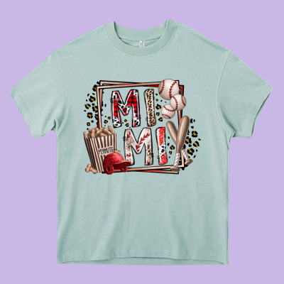 Mimi Baseball Heavy Core Tee Designed By Racoondesign