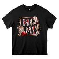 Black mimi baseball Heavy Core Tee - RacoonDesign