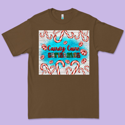 Candy Cane Christmas Premium Tee Designed By Adodesignshop