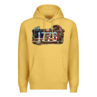 Antique Gold Eat. 1776 eagle 4th of july Premium Hoodie - HowdyJamesFarm