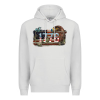Dove Grey Eat. 1776 eagle 4th of july Premium Hoodie - HowdyJamesFarm