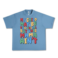 Pebble Blue my child may be non verbal but this mama ain't Urban Heavy Tee - MaliasSmallBusiness