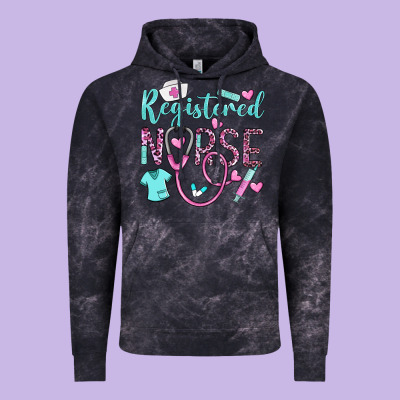 Registered Nurse Rn Vintage Hoodie Designed By Barkaloodesign