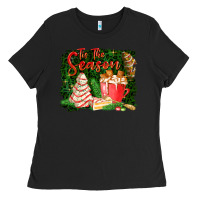 Black tis the season Ladies Tee - FaDigitalArtStudio