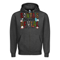 Charcoal Heather santa's favorite dental hygienist Zipper Hoodie - Jasminsmagicworld