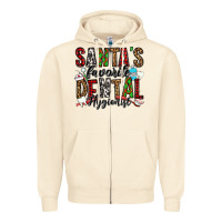 Sandshell santa's favorite dental hygienist Zipper Hoodie - Jasminsmagicworld