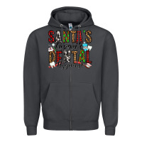 Smoke santa's favorite dental hygienist Zipper Hoodie - Jasminsmagicworld