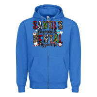 True Royal santa's favorite dental hygienist Zipper Hoodie - Jasminsmagicworld