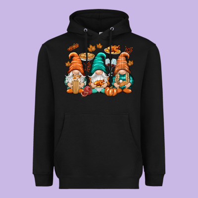 Thanksgiving Gnomes Heavyweight Hoodie Designed By Nancycooperartshop