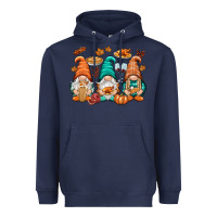 Navy Thanksgiving gnomes Heavyweight Hoodie - NancyCooperArtShop