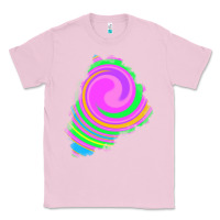 Bubblegum Pink tie dye patch Classic Tee - RanaPortraitStore