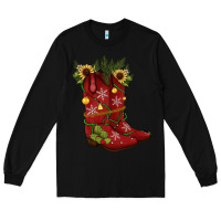 Black Christmas boots Long Sleeve Tee - JahusDesignShop