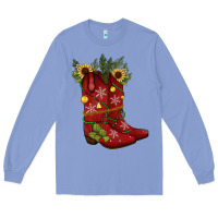 Colony Blue Christmas boots Long Sleeve Tee - JahusDesignShop