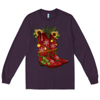 Plum Christmas boots Long Sleeve Tee - JahusDesignShop
