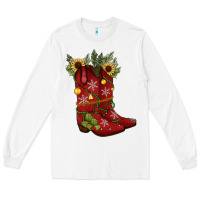 White Christmas boots Long Sleeve Tee - JahusDesignShop