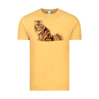 Vintage Mustard Persian Cat Vintage Tee - LillyAllenDesigns