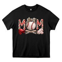 Black mom baseball Heavy Core Tee - RacoonDesign