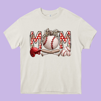 Mom Baseball Heavy Core Tee Designed By Racoondesign