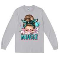 Moon Dust nurse life messy bun Long Sleeve Tee - NancyCooperArtShop