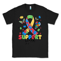 Black support squad autism Classic Tee - MaliasSmallBusiness
