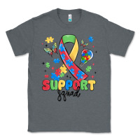 Charcoal Heather support squad autism Classic Tee - MaliasSmallBusiness