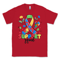 Red support squad autism Classic Tee - MaliasSmallBusiness