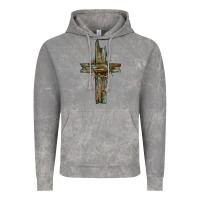Cloud Rock cross with thorn Vintage Hoodie - BarkalooDesign
