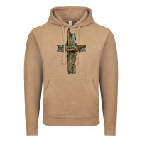 Vintage Coffee cross with thorn Vintage Hoodie - BarkalooDesign