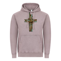 Vintage Zinc cross with thorn Vintage Hoodie - BarkalooDesign