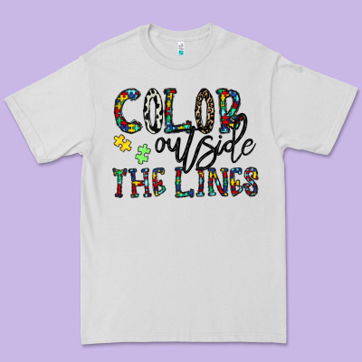 Color Outside The Lines Premium Tee Designed By Cowhidedigitalart