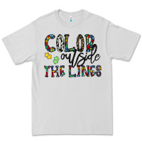 Dove Grey color outside the lines Premium Tee - CowhideDigitalArt