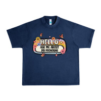 Navy ask me about my pronouns Urban Heavy Tee - MaliasSmallBusiness