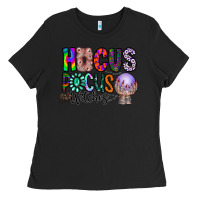 Black hocus pocus witches Ladies Tee - CowhideDigitalArt