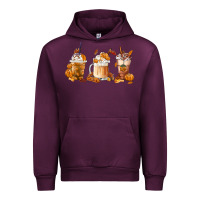 Mauve Wine Fall Coffees Urban Hoodie - FaDigitalArtStudio