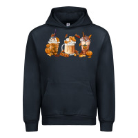 Navy Fall Coffees Urban Hoodie - FaDigitalArtStudio