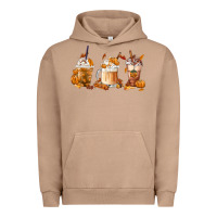 Pigment Burro Fall Coffees Urban Hoodie - FaDigitalArtStudio