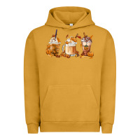 Pigment Peanut Butter Fall Coffees Urban Hoodie - FaDigitalArtStudio